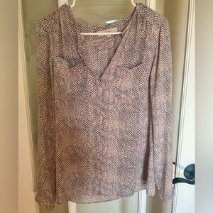 Ann Taylor Loft Animal Print Blouse
